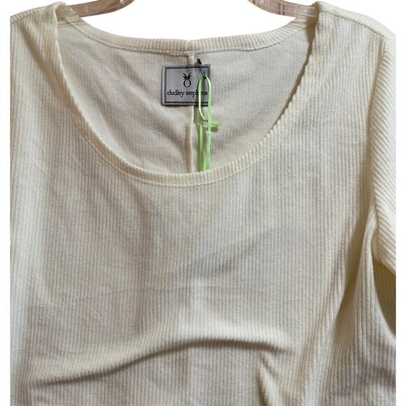 Dudley Stephens Ribbed Terry Fleece College Tee - NWT - Large - Picture 3 of 7